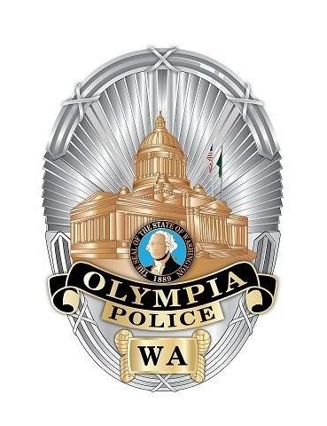 This image is of the shield that every officer in the Olympia Police Department wears or carries.